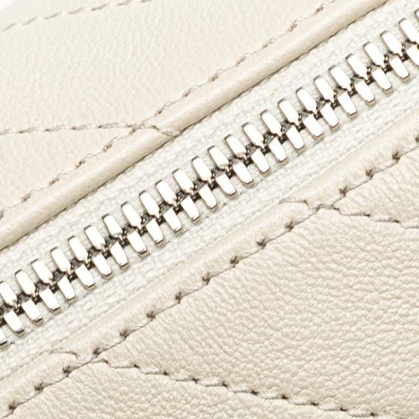 Pre-owned Gucci Mini Leather Blondie Shoulder Bag White