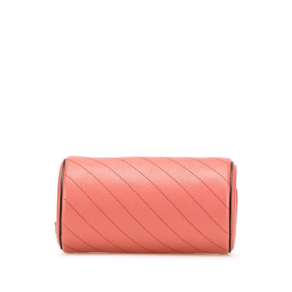 Pre-owned Gucci Mini Leather Blondie Shoulder Bag Pink