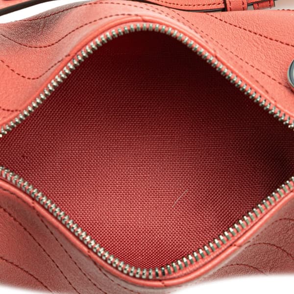 Pre-owned Gucci Mini Leather Blondie Shoulder Bag Pink