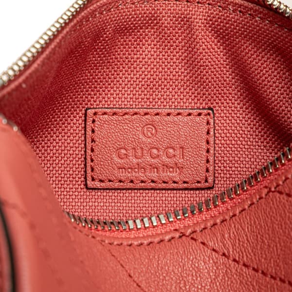 Pre-owned Gucci Mini Leather Blondie Shoulder Bag Pink