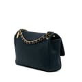 Pikkukuva 2 / 10: Pre-owned Chanel Medium Chevron Wrinkled Calfskin Medallion Charm Flap Blue