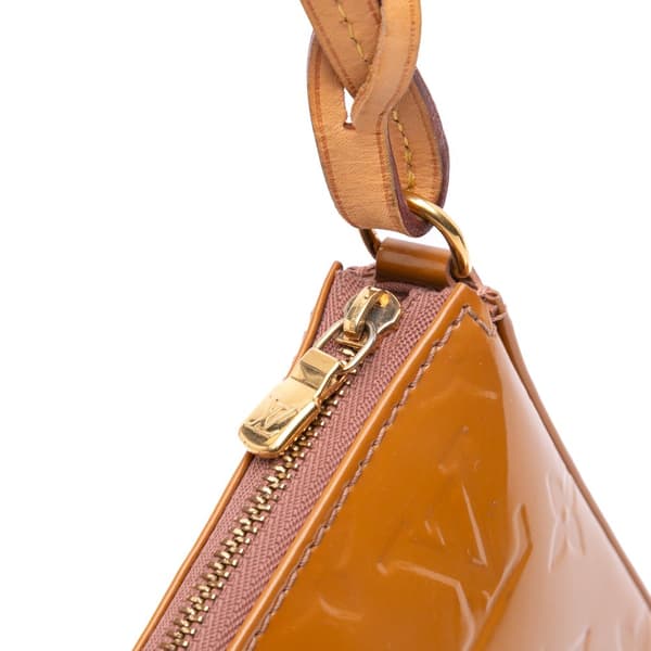 Pre-owned Louis Vuitton Monogram Vernis Pochette Accessoires Brown