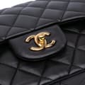 Miniatyrbild 10 av 10: Pre-owned Chanel Jumbo Classic Lambskin Double Flap Black