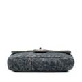 Miniatyrbild 3 av 9: Pre-owned Chanel Medium Embroidered Denim Camellia Flap Blue