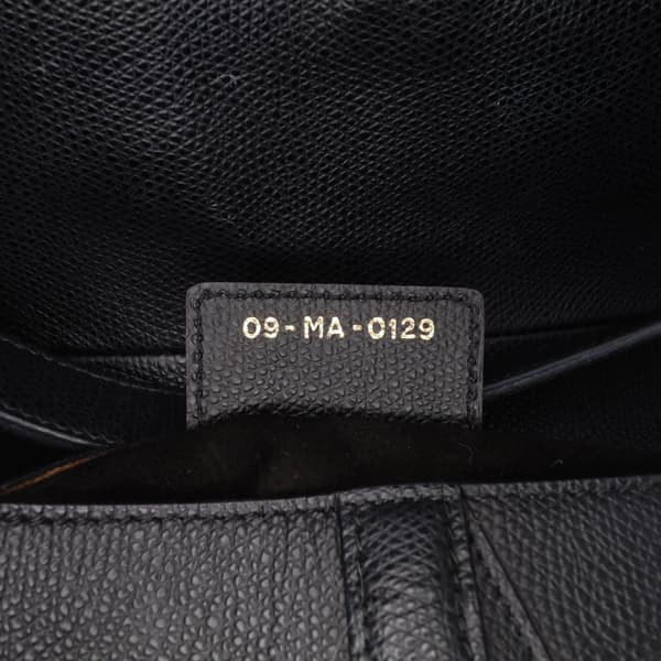 Pre-owned Dior Grained Calfskin Saddle Bag Black
