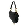 Pikkukuva 2 / 10: Pre-owned Dior Grained Calfskin Saddle Bag Black