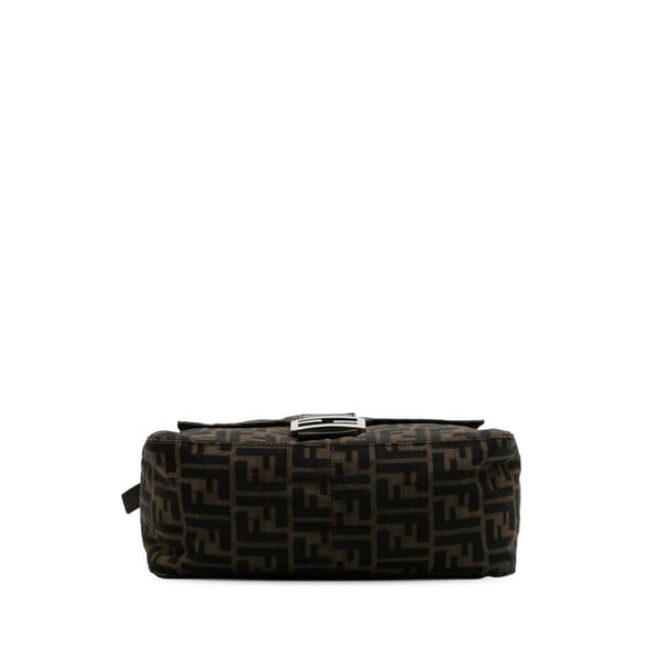 Pre-owned Fendi Zucca Canvas Mamma Forever Brown