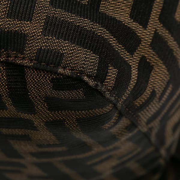 Pre-owned Fendi Zucca Canvas Mamma Forever Brown