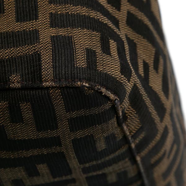 Pre-owned Fendi Zucca Canvas Mamma Forever Brown