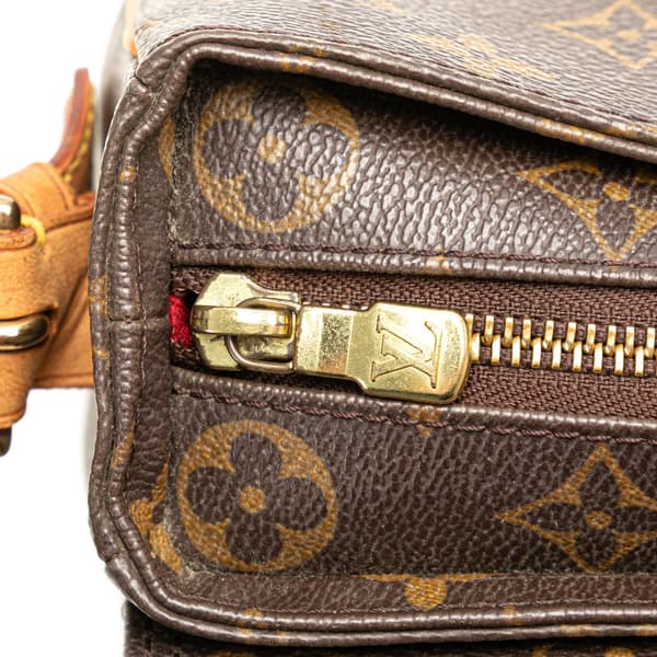 Pre-owned Louis Vuitton Monogram Viva Cite MM Brown
