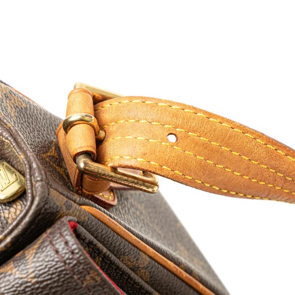 Pre-owned Louis Vuitton Monogram Viva Cite MM Brown
