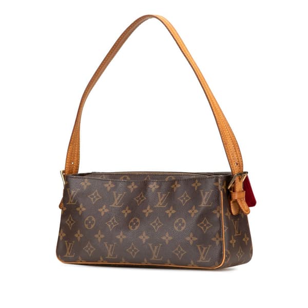 Pre-owned Louis Vuitton Monogram Viva Cite MM Brown