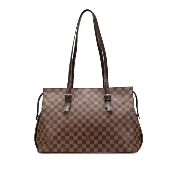 Pre-owned Louis Vuitton Damier Ebene Chelsea Brown