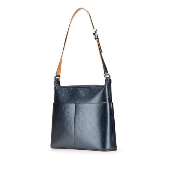 Pre-owned Louis Vuitton Monogram Mat Sutter Blue
