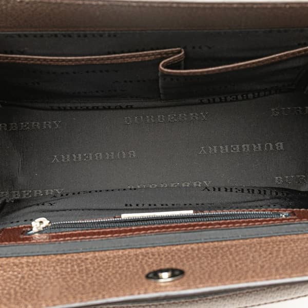 Pre-owned Burberry Leather Shoulder Bag Brown