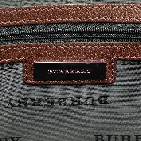 Pre-owned Burberry Leather Shoulder Bag Brown