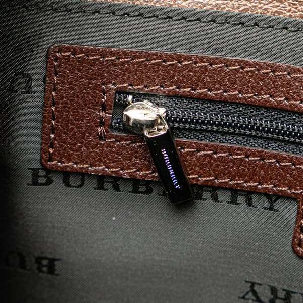 Pre-owned Burberry Leather Shoulder Bag Brown