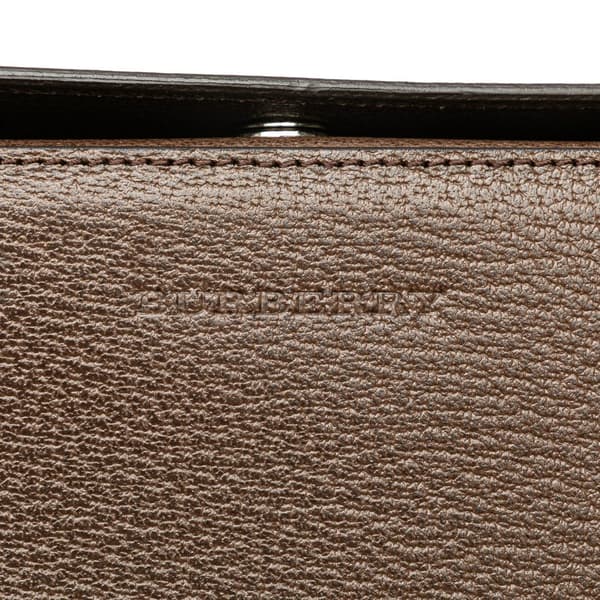 Pre-owned Burberry Leather Shoulder Bag Brown