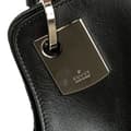 Miniatyrbild 9 av 10: Pre-owned Gucci GG Canvas and Leather Shoulder Bag Black
