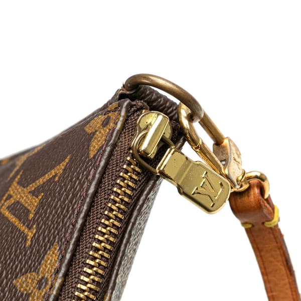 Pre-owned Louis Vuitton Monogram Pochette Accessoires Brown