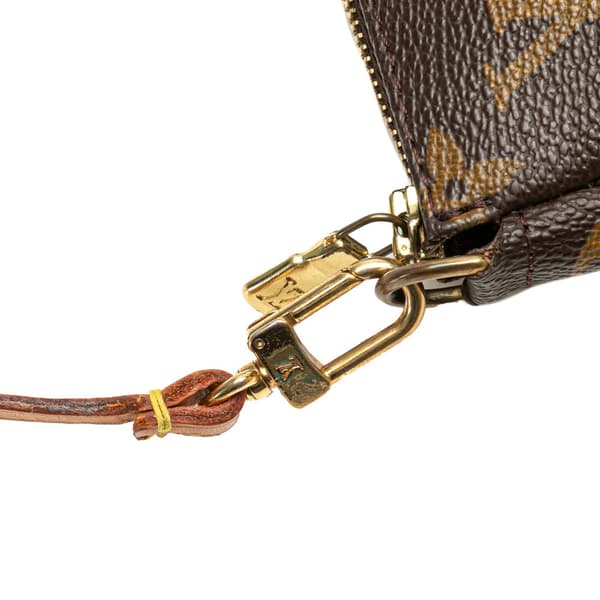 Pre-owned Louis Vuitton Monogram Pochette Accessoires Brown