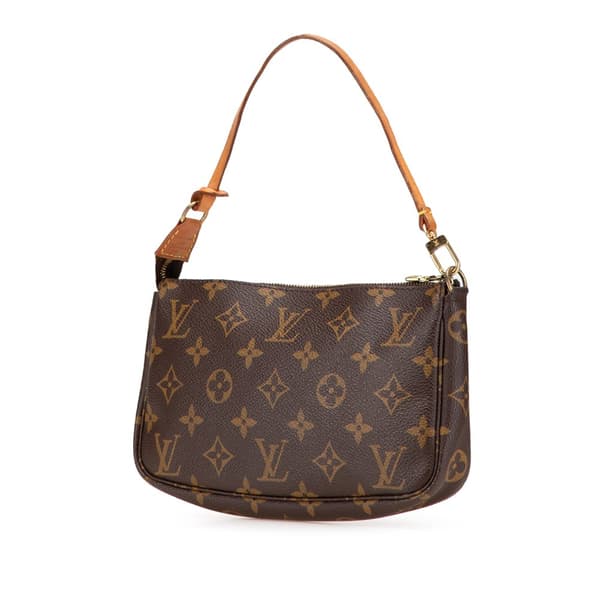Pre-owned Louis Vuitton Monogram Pochette Accessoires Brown