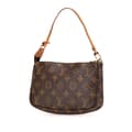 Miniatyrbilde 2 av 10: Pre-owned Louis Vuitton Monogram Pochette Accessoires Brown