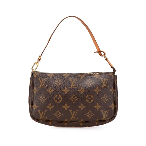 Pre-owned Louis Vuitton Monogram Pochette Accessoires Brown