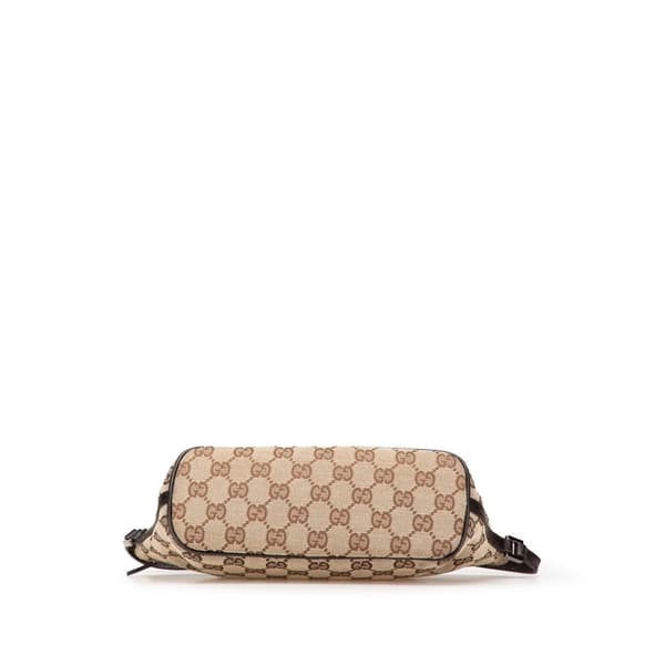 Pre-owned Gucci GG Canvas Boat Brown