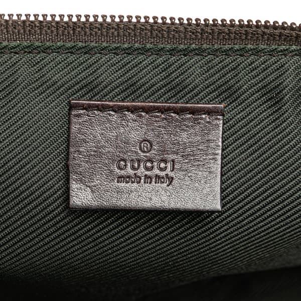 Pre-owned Gucci GG Canvas Boat Brown