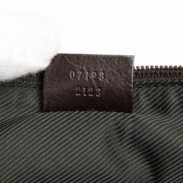 Pre-owned Gucci GG Canvas Boat Brown