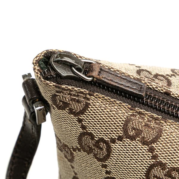 Pre-owned Gucci GG Canvas Boat Brown
