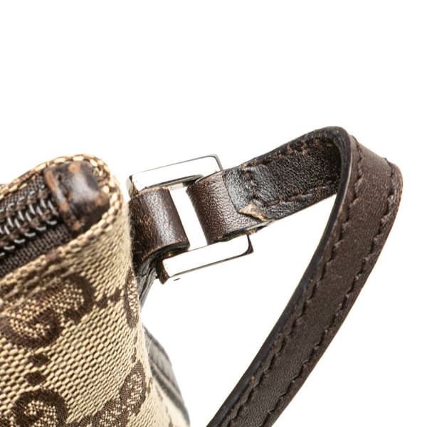 Pre-owned Gucci GG Canvas Boat Brown