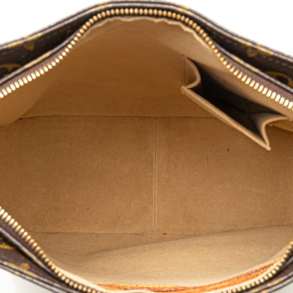 Pre-owned Louis Vuitton Monogram Looping GM Brown