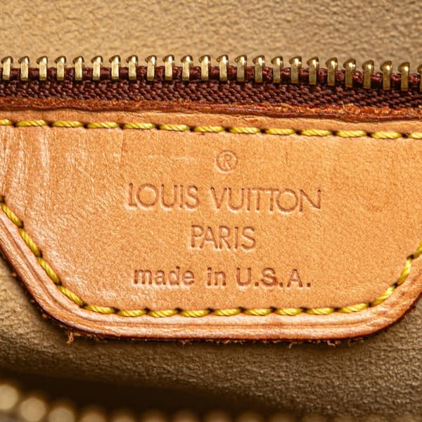 Pre-owned Louis Vuitton Monogram Looping GM Brown