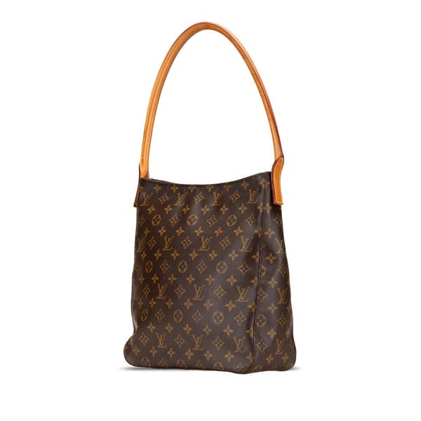 Pre-owned Louis Vuitton Monogram Looping GM Brown