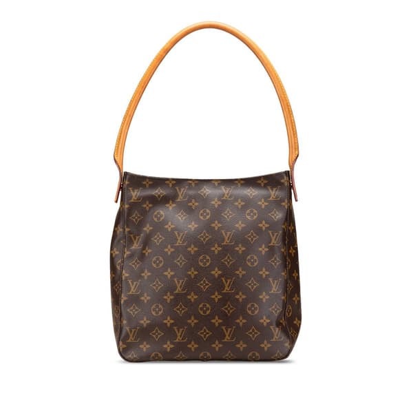 Pre-owned Louis Vuitton Monogram Looping GM Brown