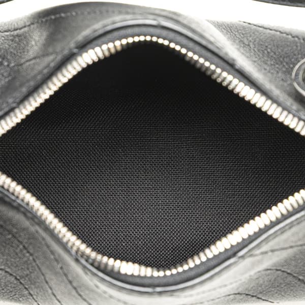 Pre-owned Gucci Mini Leather Blondie Shoulder Bag Black
