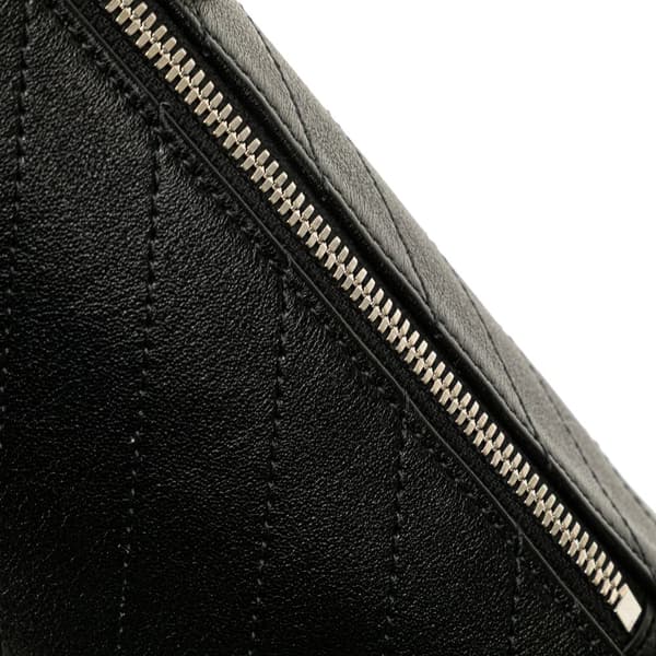 Pre-owned Gucci Mini Leather Blondie Shoulder Bag Black