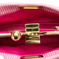 Pikkukuva 4 / 10: Pre-owned Fendi Small Embossed Suede Peekaboo Click Clutch on Chain Pink