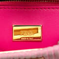 Pikkukuva 6 / 10: Pre-owned Fendi Small Embossed Suede Peekaboo Click Clutch on Chain Pink