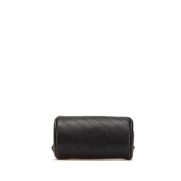 Pre-owned Gucci Mini Leather Blondie Shoulder Bag Black
