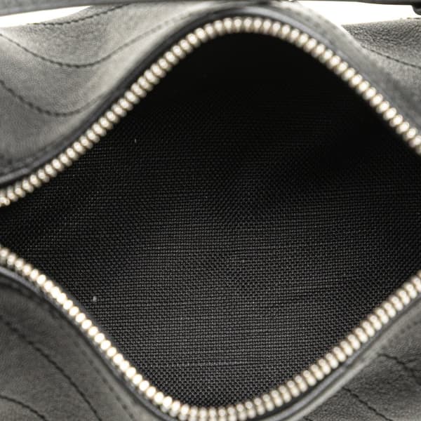 Pre-owned Gucci Mini Leather Blondie Shoulder Bag Black