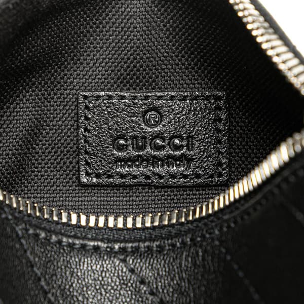 Pre-owned Gucci Mini Leather Blondie Shoulder Bag Black