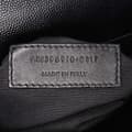 Miniatyrbild 6 av 10: Pre-owned Saint Laurent Large Grain de Poudre Monogram Chevron Envelope Bag Black
