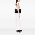 Miniatyrbild 10 av 10: Pre-owned Saint Laurent Large Grain de Poudre Monogram Chevron Envelope Bag Black