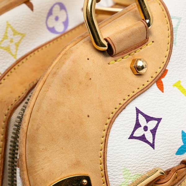 Pre-owned Louis Vuitton Monogram Multicolore Claudia White