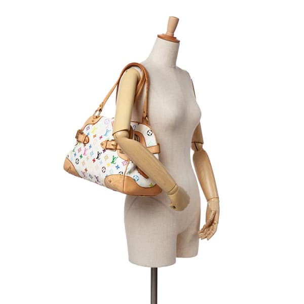 Pre-owned Louis Vuitton Monogram Multicolore Claudia White