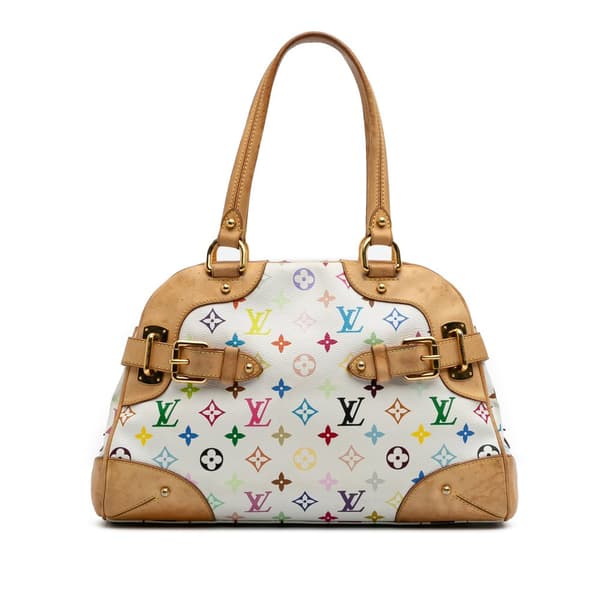 Pre-owned Louis Vuitton Monogram Multicolore Claudia White