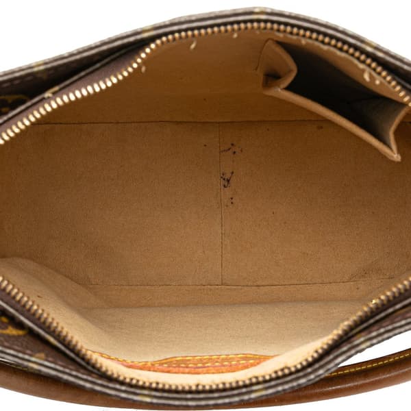 Pre-owned Louis Vuitton Monogram Looping GM Brown